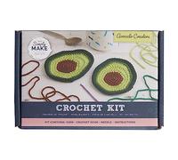 Simply Make Kit de crochet pour travaux manuels, jaune, vert, marron