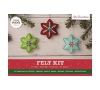 Simply Make Lot de 3 décorations en feutre pour loisirs créatifs, idéal pour les débutants et les artisans expérimentés, excellent cadeau en feutre, idéal pour les adultes et les enfants plus âgés
