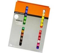 Daler Rowney Peinture acrylique Simply 24 tubes de 12 ml couleurs assorties