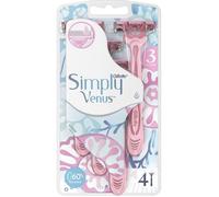 Simply Pour Femmes,4pc Rasoirs Jetables Pour Un Rasage Manuel De Près,Tête Pivotante À 3 Lames Et Avec Une Bande Lubrifiante Pour