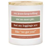 Simply Said, INC We Got You CDL1160 Bougie tarte à la citrouille, parfum Autumn Bliss 2 mèches, cire de soja de qualité supérieure, coulée à la main aux États-Unis, 325 ml