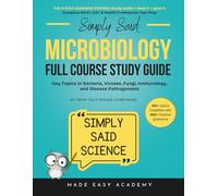 Simply Said Science: Microbiology Full Course Study Guide: Key Topics in Bacteria, Viruses, Fungi, Immunology, and Disease Pathogenesis (in Terms You'll Actually Understand): 350+ Test Prep Questions