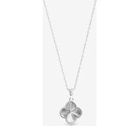 Simply Silver Simply Silver 925 Sterling Silver Polished Ridged Clover Pendant