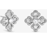 Simply Silver Simply Silver 925 Sterling Silver Satin Clover Stud Earrings