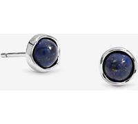 Simply Silver Simply Silver Sterling Silver Semi Precious Lapis Stud Earrings