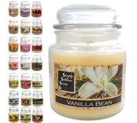 SIMPLY SUBLIME SCENTS - Bougie Parfumée de Luxe - Huiles Parfumées de Haute Qualité - Jusqu'à 76 Heures - Gousse de Vanille - Mèche Coton - Jarre en Verre - Moyen