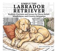 SIMPLY THE Labrador retriever: Realistic Portraits and Scenes for Stress Relief, Mindfulness, and Creative Relaxation