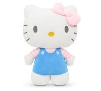 Simply Toys Poupée en peluche officielle Hello Kitty de 50 cm | Jouet en peluche doux sous licence Sanrio en salopette bleue | Idée de collection Hello Kitty pour filles, adolescents, enfants, adultes