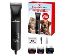 SIMPLYSHEAR SS200 Tondeuse pour chien de qualité supérieure pour le toilettage, ciseaux filaires haute performance à 2 vitesses, kit de toilettage silencieux et fiable pour chiens et chats