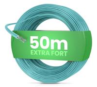 SimplySmooth Fil à linge 50 m acier 3 longueurs robuste extra fort extérieur turquoise