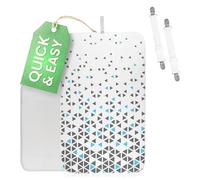 SimplySmooth Tapis De Repassage sur Table 100x60 comme Alternative A La Table A Repasser - Couverture De Repassage Resistante A La Chaleur avec Tendeurs, Toile A Repasser + E-Book - pour Voyages