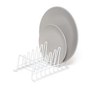 simplywire - Égouttoir/Range-Assiettes - Organisateur de Placard de Cuisine - Petit - Acier recouvert de Plastique Blanc