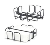 simplywire - Lot de 2 - Porte-serviette avec barre lestée - Noir