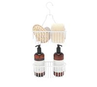 simplywire - Panier de douche suspendu à 2 niveaux - Résistant à la rouille - Blanc