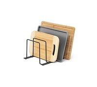 simplywire - Support pour plaques de Cuisson et Planches à découper - Rangement des casseroles - Organisateur de Placard de Cuisine - Noir