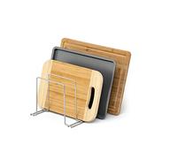 simplywire - Support pour plaques de Cuisson et Planches à découper - Rangement des casseroles - Organisateur de Placard de Cuisine - Acier chromé