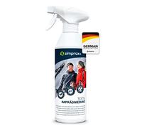 simprax® Impermeabilisant Tissu Textile - Protection Ecologique et Performante - Certifie Oeko Bombe Impermeabilisante Textile Ideal pour Ski Softshell Gore-Tex Sympatex & Vetements Exterieur - 500ml