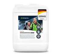SIMPRAX® Lessive Imperméabilisante Textile Protection Ecologique - Imperméabilisant Tissu Textile pour Vêtements Outdoor Ski Gore-Tex Sympatex & Softshell - Lavage en Machine ou à la Main - 5 L