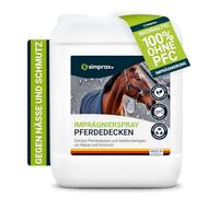 SIMPRAX® Spray Imperméabilisant Couverture Cheval & Tapis de Selle - Hydrofuge, sans PFC, Certifié Oeko-TEX & V-Label - Protection Respirante & Écologique - Impermeabilisant Tissu Textile 500ml