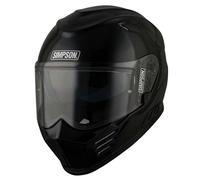 Simpson Venom Solid, casque intégral XS Noir Noir