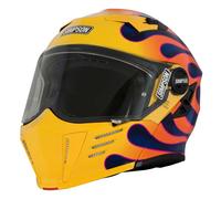Simpson Darksome Wildfire Casque de moto, Taille XS