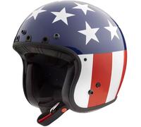 Simpson Chopper USA, casque ouvert L Blanc/Bleu/Rouge Blanc/Bleu/Rouge