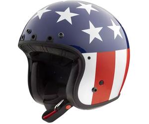 Simpson Chopper USA, casque ouvert M Blanc/Bleu/Rouge Blanc/Bleu/Rouge