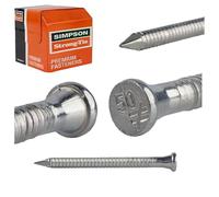 Simpson Clous d'ancrage CNA4 0X40 – Ø4 mm × 40 mm électrozingué, 250 pièces