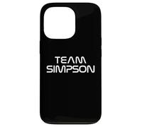 Simpson Family Name Show Support Be on Team Simpson Coque pour iPhone 13 Pro