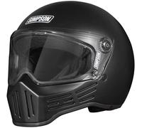 Simpson M30 Casque de moto, Noir mat, Taille M