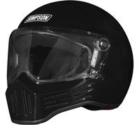 Simpson M30 Solid, casque intégral XL Noir Noir