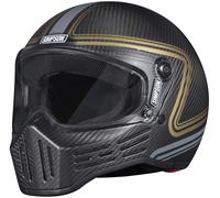 Simpson M30 Slipline, casque intégral XL Mat Noir/Or/Gris Mat Noir/Or/Gris