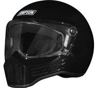 Simpson M30 Solid, casque intégral L Noir Noir