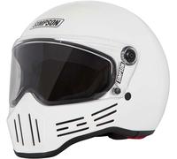 Simpson M30 Solid, casque intégral XL Blanc Blanc