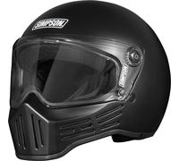 Simpson M30 Solid, casque intégral XL Noir Mat Noir Mat