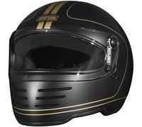 Simpson M62 Hondo Carbon Casque de moto, Noir/Or, Taille XL