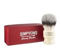 Simpson Shaving Brushes Alexander Trafalgar Blaireau de rasage synthétique, manche imitation ivoire, T3