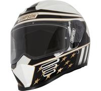 Simpson Speed Americana, casque intégral S Noir/Blanc/Or Noir/Blanc/Or