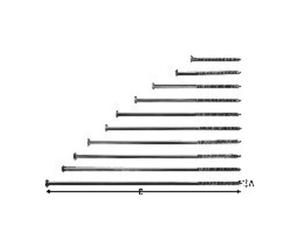 SIMPSON Strong-Tie clou pour chevron 6.0X150 diamètre 6mm longueur 150mm galvanisé non trempé Quantité:100