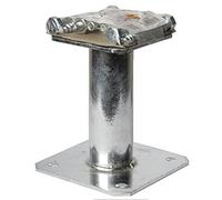 Simpson strong-Tie - KITFIXPPA100 - kit pied de poteau fixe "prêt-à-fixer" - contenu : 1 x PPA100 + 4 x WA10078 + 4 x LAG10080