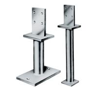 Simpson Strong-Tie Pied de poteau ETA 07 / 0285 Type PIS70G Entretoise 110x70x8mm Plaque 100x80x10mm à bétonner - PIS70G-B