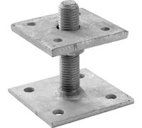 Simpson Strong-Tie - PPB80G - Pied de poteau réglable - largeur A : 80mm, largeur B : 80mm, hauteur F : 50 - 200mm - Acier galvanisé - qte. 1 pièce