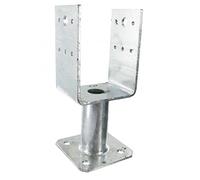 Simpson strong-tie - PPUP70 - Pied de poteau en U avec platine - 70/126.5/70/100/101/100/5mm - qte. 1 pièce