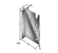 SIMPSON Strong-Tie SIMPSON Strong-Tie Support de poutre 4 rangées BT4-120-B Quantité:25