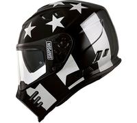 Simpson Venom Stingrae, casque intégral XS Noir/Argent Noir/Argent