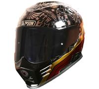 Simpson Venom Tattoo, casque intégral S Noir/Or/Rouge/Gris Noir/Or/Rouge/Gris