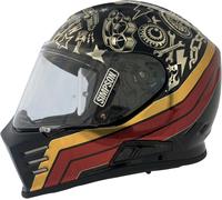 Simpson Casque intégral Venom Tattoo Noir/Or/Rouge/Gris XL
