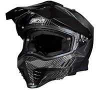 Simpson Xcursion Bandit Carbon, casque d aventure M Carbone Carbone