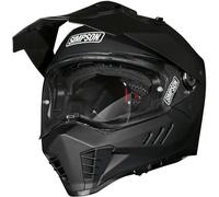 Simpson Xcursion Bandit Solid, casque d aventure M Noir Mat Noir Mat