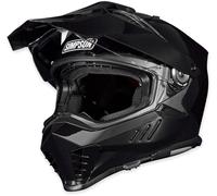 Simpson Xcursion Bandit Solid, casque d aventure S Noir Noir